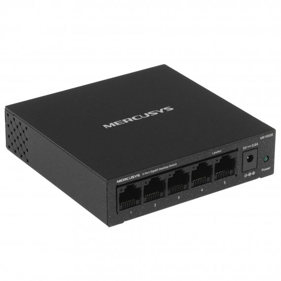 Фотография товара 'Mercusys MS105GS 5-Port Gigabit Desktop Switch PORT: 5× Gigabit Ports SPEC'